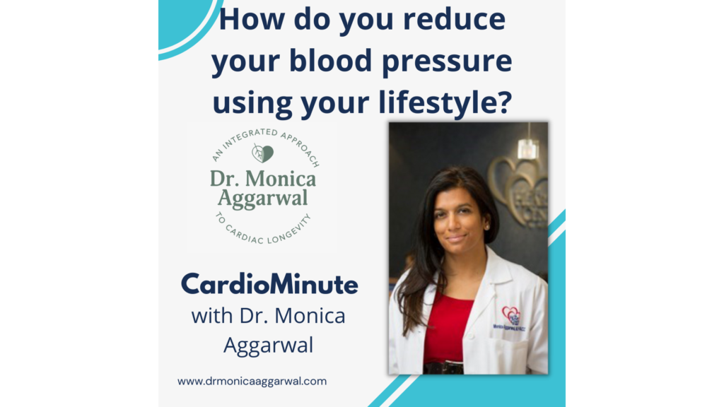 How do you reduce your blood pressure using lifestyle?
